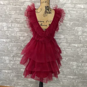 Joyfunear Deep V Neck Mesh Dress thumbnail 5