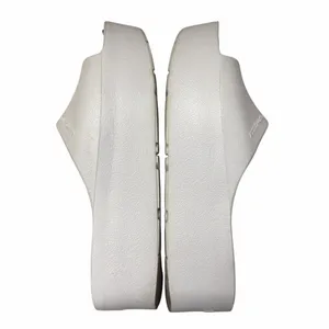 Lemon Jelly EU 37 US 6.5-7 Platform Sandals Slides White Lightweight Vacation thumbnail 6