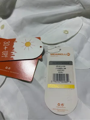 Merrell White Short-Sleeve Button-Down Shirt Ophelia medium thumbnail 7