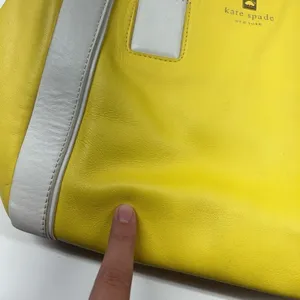 Kate Spade Blake Hudson Street Leather Satchel Crossbody Bag Limonium Yellow thumbnail 4