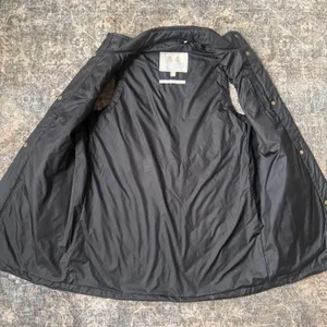 Barbour Cosmia Modern Heritage Black Quilted Longline Liner Vest USA 4 UK 8 thumbnail 7