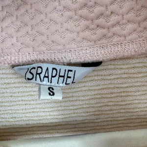 Israphel Womens Pink Textured Metallic Gold Shimmer Quarter Zip Pullover Small thumbnail 7