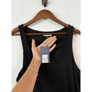 Universal Threads Black Ribbed Sleeveless Drop Waist Maxi Dress Women’s L NWT thumbnail 7