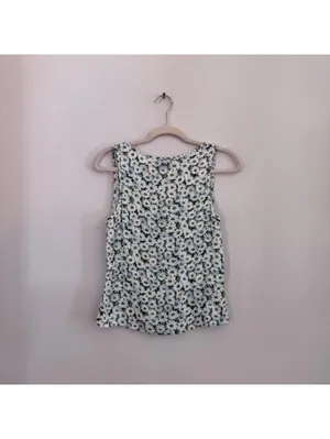 Reformation Miri Floral Tie Front V-Neck Top thumbnail 7