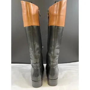 Franco Sarto Clarity Women's Black Knee High Leather Boots Size 8.5M SKU 6107 thumbnail 4