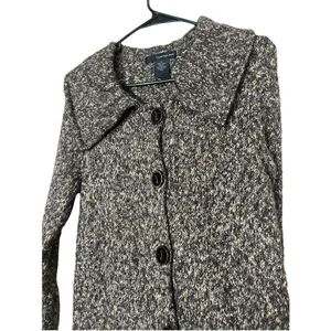 Calvin Klein Jeans‎ Brown Long Line Cardigan Sweater Dress Size M thumbnail 5