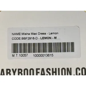 NWT Babyboo Misha Lemon Yellow Satin Strappy Open Back High Slit Maxi Dress Sz M thumbnail 9