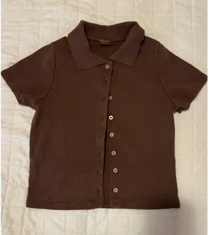Brandy Melville Polo Cropped Shirt thumbnail 2