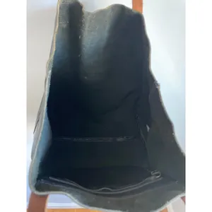 Madewell Leather Tote‎ Bag Monogrammed ALB Black Brown Work Office thumbnail 7