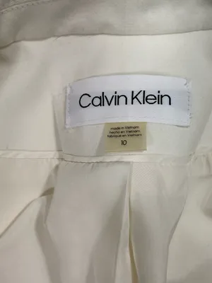 Calvin Klein White Two-Button Single-Breasted Blazer thumbnail 6
