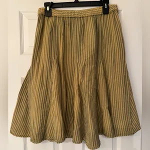 Free People Candace Midi Skirt Iced Coffee Overdye Women’s Tan Size Small thumbnail 5
