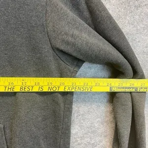 POSHMARK Hoodie Sweatshirt Women's Large Charcoal Gray Pocket Long Sleeve Fleece thumbnail 8