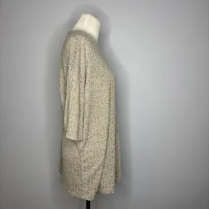 Ekouaer - Khaki Knit Pajamas Top thumbnail 5