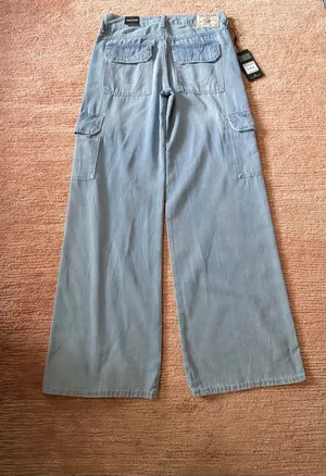 True Religion Bobby Baggy Cargo Jeans Size 26 Ultra Light Wash NWT thumbnail 7