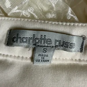 Charlotte Russe Y2K Lace Maxi Skirt Feminine Fairy‎ Coquette White Floral Summer thumbnail 6