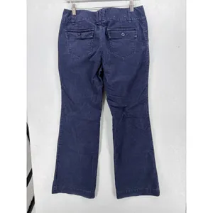 Gap Womens Corduroy Pants Navy Blue Bootcut Stretch 4 thumbnail 3