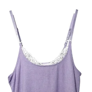 Urban Outfitters Y2K Out‎ From Under Lilac Lace Trim Ribbed Cami Tank Top Coquette Balletcore M thumbnail 15