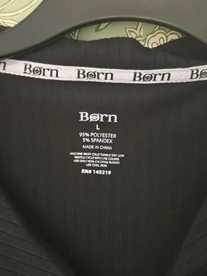 Born Black Ribbed Pajama Set Top & Shorts thumbnail 5