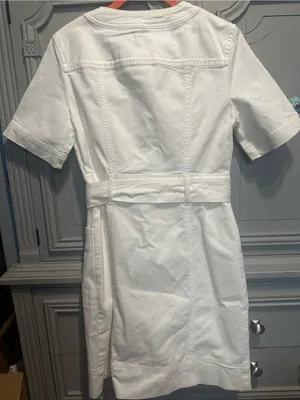 Boden Short-Sleeve Button-Front Tie-Waist Dress thumbnail 6