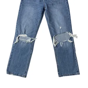 Abercrombie Jeans Ankle Straight Ultra High Rise Distressed Denim 26 2S thumbnail 6
