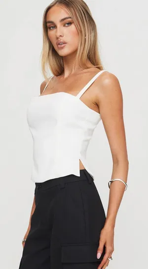 Showpo White Top  thumbnail 1