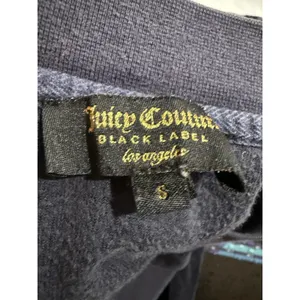 Juicy Couture Black‎ Label Los Angeles Velour Track Jacket Bomber Small S thumbnail 5