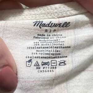 Madewell Women's Plaid Cropped Tank Top Orange Size S Petites thumbnail 7