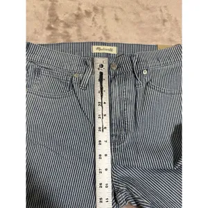 Madewell Womens‎ Skinny Jeans Blue White Mid Rise Striped Size 28 NWT thumbnail 7
