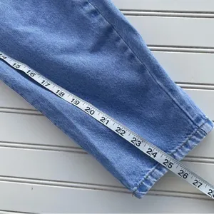 Zara Paperbag Waist Jeans Small Light Wash High Rise Ruffle Denim Mom Pants thumbnail 13