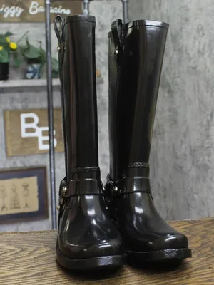 NWT Michael Michael Kors Womens Stormy Rain Boot Harness 40F2STFB5Q Black 8M thumbnail 9