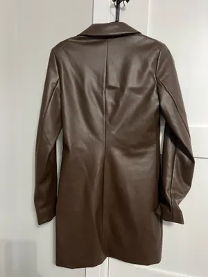 Abercrombie Brown leather blazer dress thumbnail 2