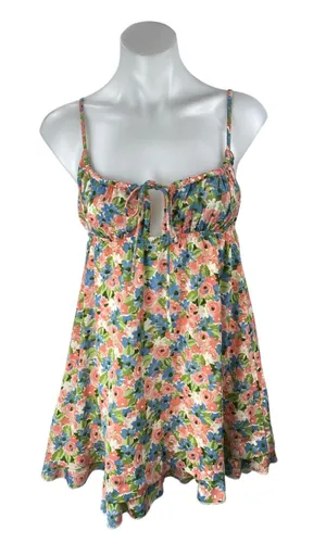 Princess Polly Multicolor Floral Bustier Sleeveless Cami Babydoll Mini Dress 0 thumbnail 1