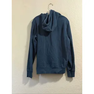 THE NORTH FACE Sweater Adult M Blue White BIG LOGO Spell Out Hoodie Outdoor thumbnail 3