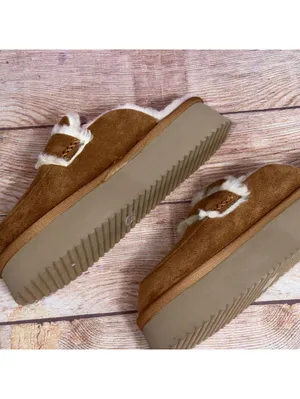 Hey Girl by Corkys Women’s Faux Fur Platform Clogs Size 9 NWT Cozy Slip Ons thumbnail 4