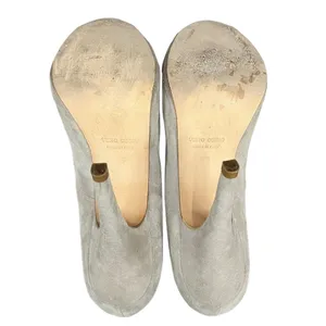 Marc Ellis New York Peep Toe Suede High Heels in light gray size 39 (US 9) thumbnail 8