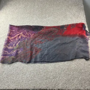 Pashmina Paisley Scarf Wrap Shawl Red‎ Purple Gray Womens Fashion Accessory thumbnail 3