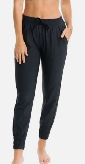 Zyia Joggers Women S Charcoal Black Activewear Elastic Waist Drawstring Pants thumbnail 1