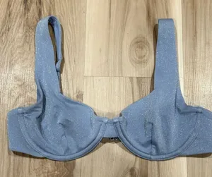 Abercrombie and Fitch Glitter Metallic Swim Bikini Top Women’s Small thumbnail 1