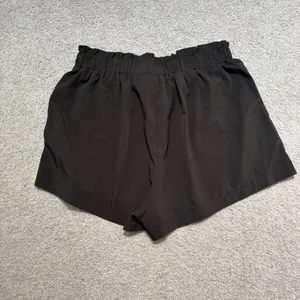 Shein Black Elastic Drawstring High Waisted Shorts thumbnail 4