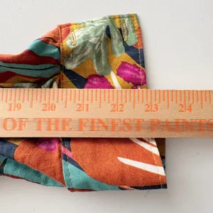 Panama Jack Tropical Floral Linen Blend Tie Front Button Down Shirt Women Medium thumbnail 8