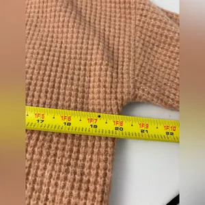 Banana Republic Tan Aire Wool Blend Cardigan Small Waffle Knit‎ GUC thumbnail 8
