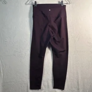 YOGALICIOUS LUX Women's Dark Plum High Waist‎ Leggings Size L Activewear thumbnail 2