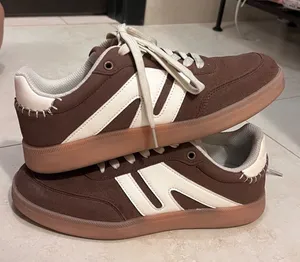 Dark Brown Retro Sneakers Size 9 thumbnail 1