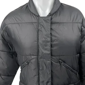 Zara Women's Black Long Sleeve Quilted Puffer Outdoor Winter Coat Jacket Size S thumbnail 3