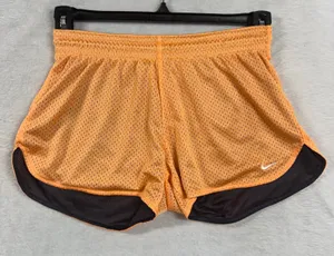 NWT Nike S Mesh Training Running Shorts Orange Athletic Gym Running Workout thumbnail 1