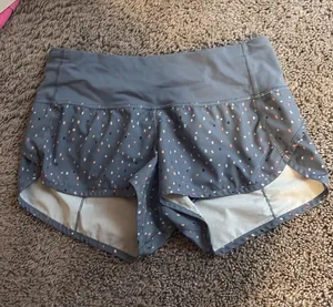 Sprinkle Lululemon Grey Colorful Speed Up Shorts thumbnail 1