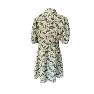 Aureum Anthropologie Cotton Daisy Eyelet Mini Dress Medium Cinched Waist Ric Rac thumbnail 4