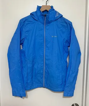 Columbia‎ | Women's Blue Full Zip Mesh Lined Hooded Windbreaker Jacket, Size M thumbnail 1