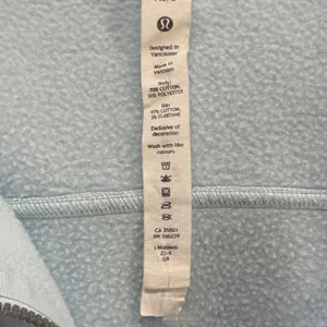 Lululemon Scuba Oversized Half-Zip Hoodie Womens XS-S Powder Blue Fleece Casual thumbnail 13