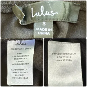 LULUS Thinking Out Loud Backless Black Jumpsuit Criss Cross Open Back Wide Leg S thumbnail 10